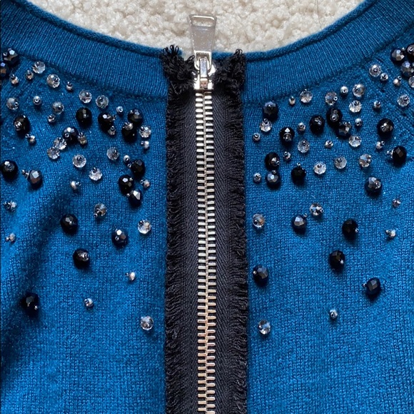 Dice Kayek crop embellished sweater rare - Picture 6 of 7